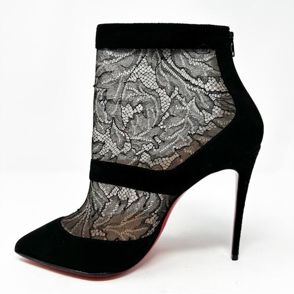 Christian Louboutin Boteboot Suede Ankle Boots 38 - Picture 11 of 12